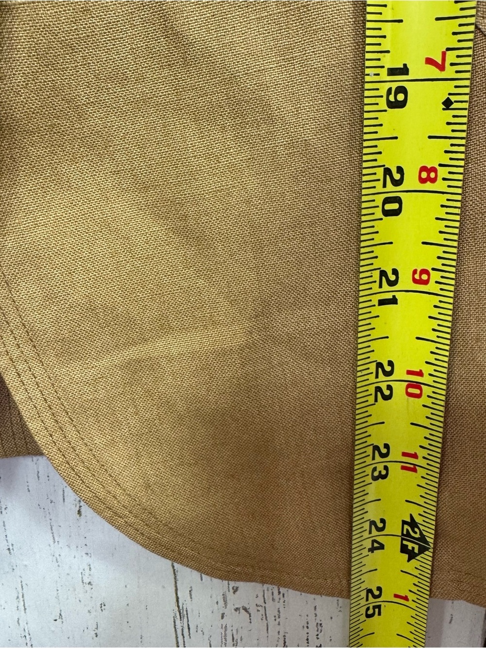 DKNY 100% Linen Tan Blazer Jacket Size 8 Office Career Quiet Luxury Coastal - Picture 14 of 14